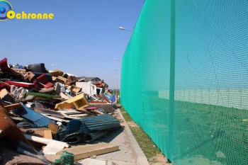 Siatki Mielec - Siatka zabezpieczająca przed wiatrem na wysypisko i sortownię śmieci dla terenów Mieleca